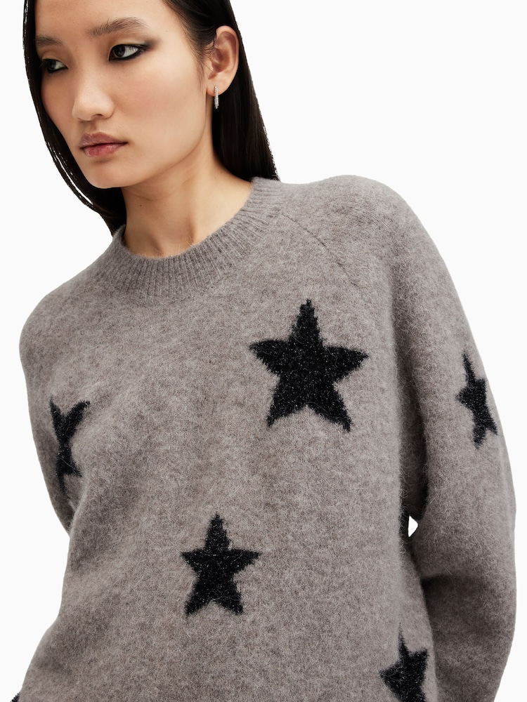 AllSaints Brown Starlet Jumper - Image 2 of 7 AllSaints Brown Starlet Jumper - Image 2 of 7