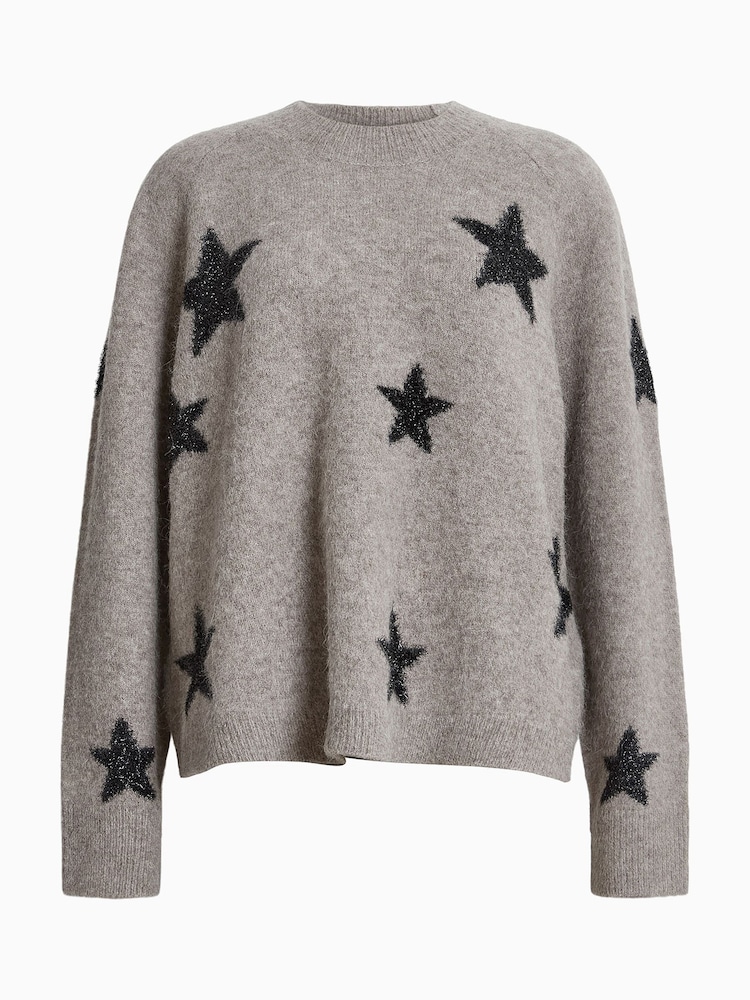 AllSaints Brown Starlet Jumper - Image 7 of 7