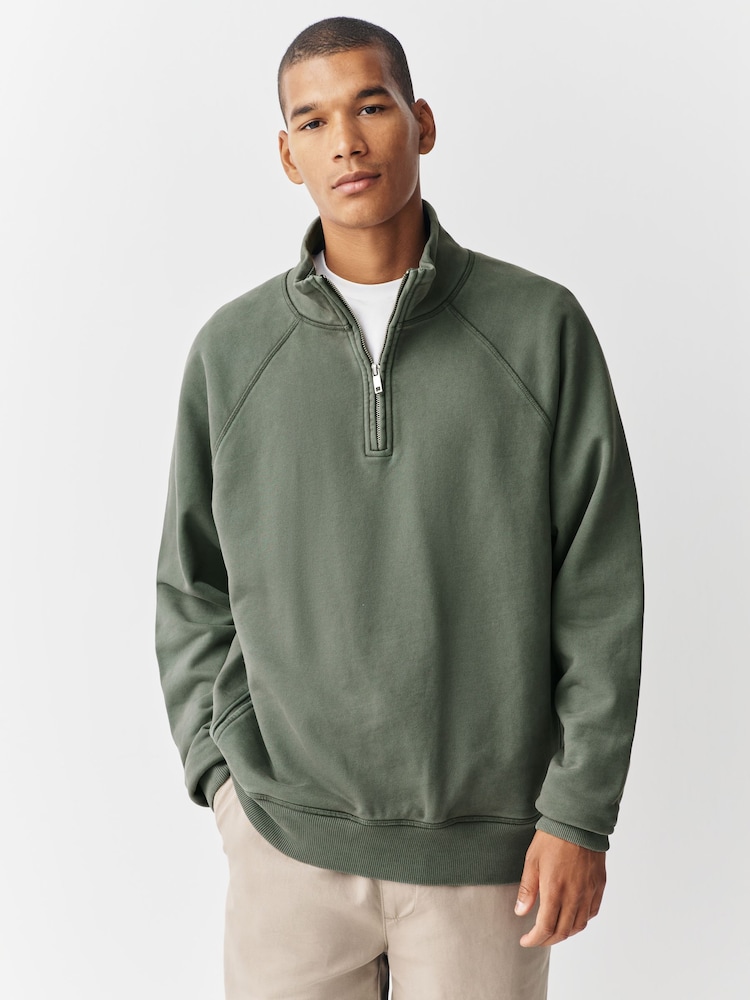 Sage Green Heavyweight Washed Hoodie - Image 1 of 8 Sage Green Heavyweight Washed Hoodie - Image 1 of 8