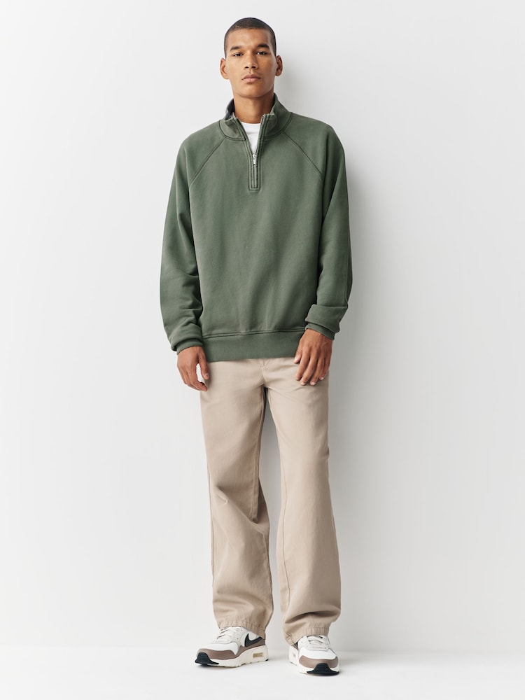 Sage Green Heavyweight Washed Hoodie - Image 2 of 8 Sage Green Heavyweight Washed Hoodie - Image 2 of 8