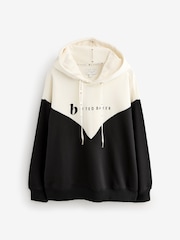 B by Ted Baker Black/White Hoodie - Image 1 of 5