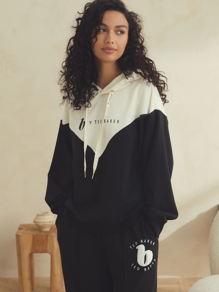 B by Ted Baker Black/White Hoodie - Image 1 of 5