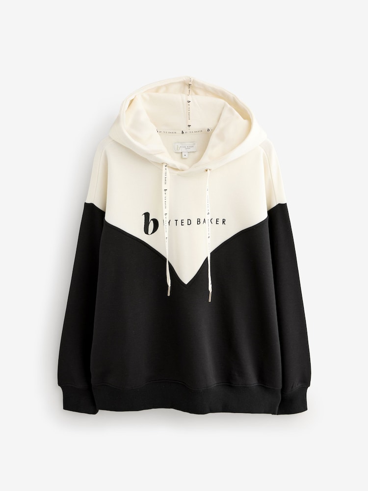 B by Ted Baker Black/White Hoodie - Image 1 of 5 B by Ted Baker Black/White Hoodie - Image 1 of 5