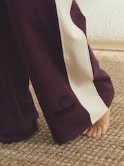 B by Ted Baker Burgandy Red Wide Leg Trousers - Bild 6 von 9
