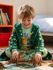 Harry Bear Green Dinosaur Pyjamas And Dressing Gown Set - Image 2 of 11
