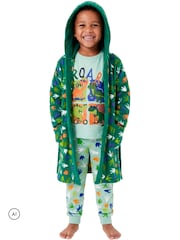 Harry Bear Green Dinosaur Pyjamas And Dressing Gown Set - Image 3 of 11