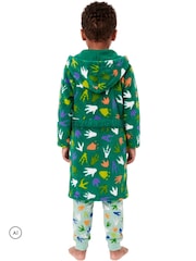 Harry Bear Green Dinosaur Pyjamas And Dressing Gown Set - Image 4 of 11