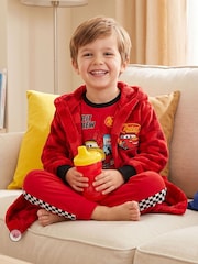 Character Red Disney Cars Pyjamas And Dressing Gown Set - Image 6 of 10