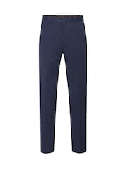 Skopes Blue Tailored Fit Ultimate Comfort Fenton Check Suit Trousers - Image 3 of 4