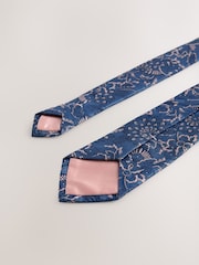 Navy Slim Design Tie And Clip - Image 3 of 3