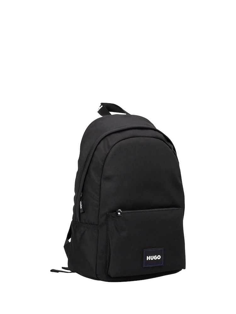 HUGO Black Hugo Tadd Backpack in Nylon - Image 2 of 4 HUGO Black Hugo Tadd Backpack in Nylon - Image 2 of 4