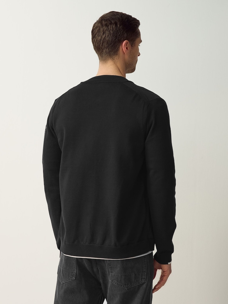 BOSS Black Grey Ever X Zip Up Knitted Jumper - Image 2 of 5 BOSS Black Grey Ever X Zip Up Knitted Jumper - Image 2 of 5