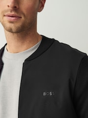 BOSS Black Grey Ever X Zip Up Knitted Jumper - Image 3 of 5