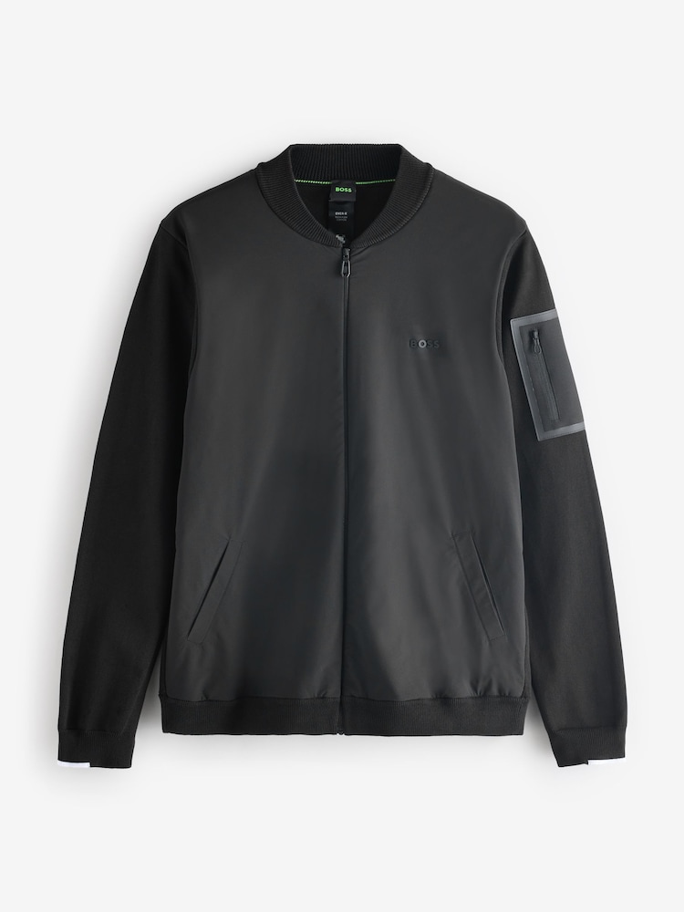 BOSS Black Grey Ever X Zip Up Knitted Jumper - Image 5 of 5 BOSS Black Grey Ever X Zip Up Knitted Jumper - Image 5 of 5