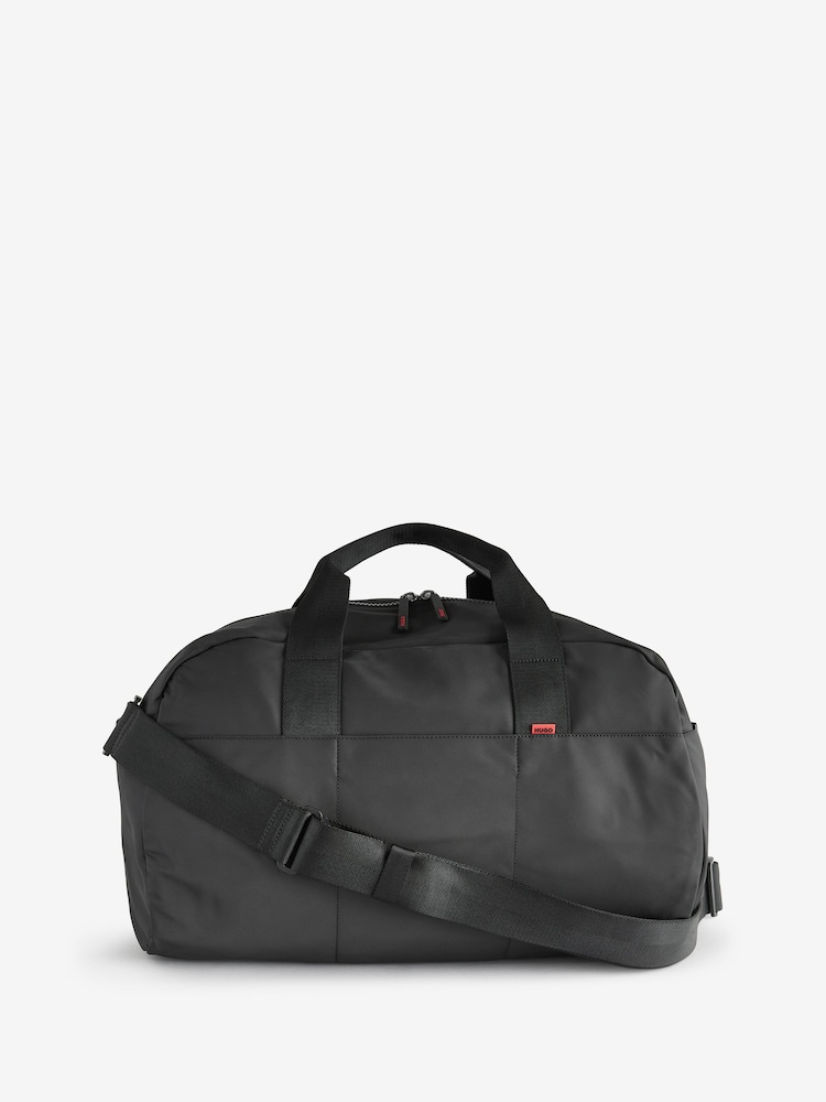HUGO Black Logo Patch Signature Washbag - Image 1 of 4 HUGO Black Logo Patch Signature Washbag - Image 1 of 4
