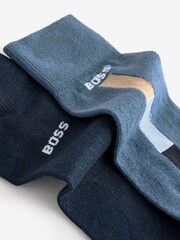 BOSS Blue Iconic Cotton Socks 2 Pack - Image 5 of 5
