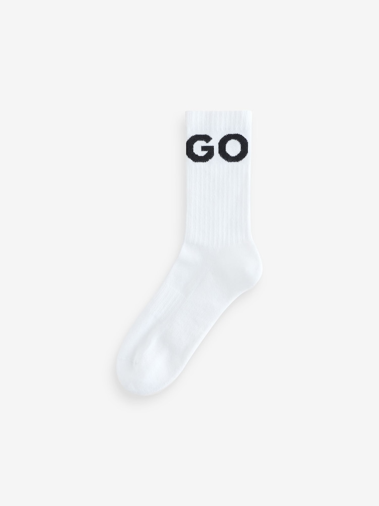Weiß - HUGO Hugo Sport Socks 3 Pack - Bild 2 von 6