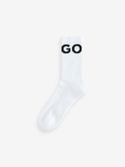 Weiß - HUGO Hugo Sport Socks 3 Pack - Bild 3 von 6