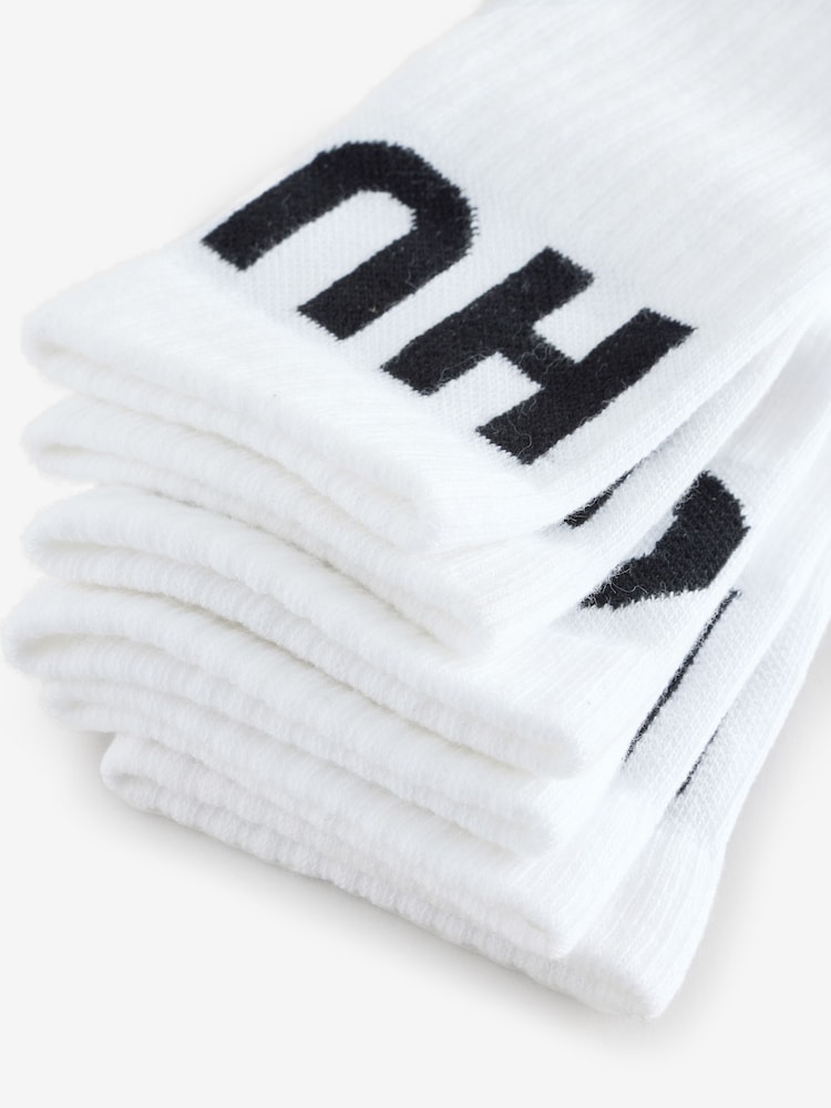 Weiß - HUGO Hugo Sport Socks 3 Pack - Bild 6 von 6