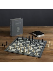 WS Games Dark Grey Chess Vintage Bookshelf Board Game - Image 1 of 6