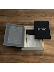 WS Games Dark Grey Chess Vintage Bookshelf Board Game - Image 4 of 6