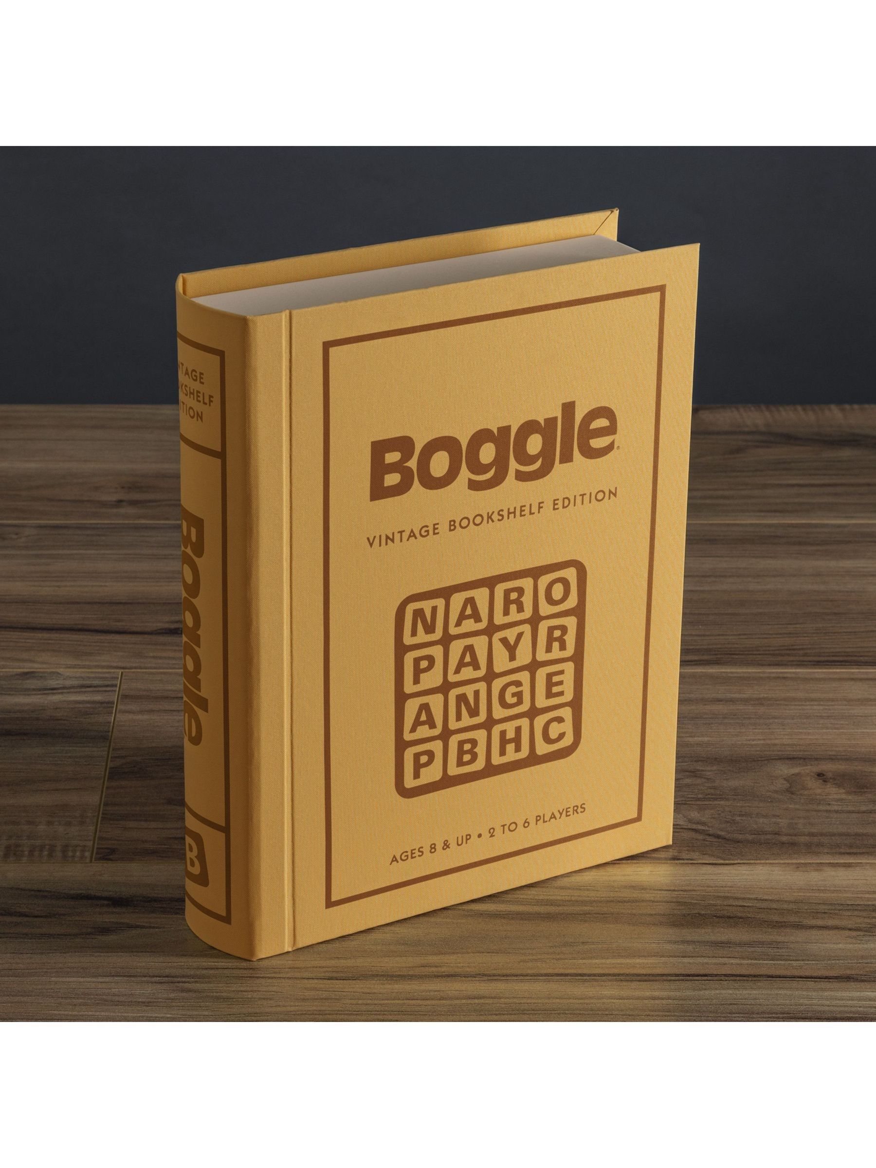 Gioco Da Tavolo WS Game Company – Boggle Vintage Libreria Edition – Gioco Di Parole Ispirato Al 1976, 2-6 Giocatori, Età 8+
