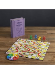 WS Games Lilac Chutes and Ladders Vintage Bookshelf Board Game - Image 1 of 6