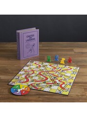 WS Games Lilac Chutes and Ladders Vintage Bookshelf Board Game - Image 10 of 11