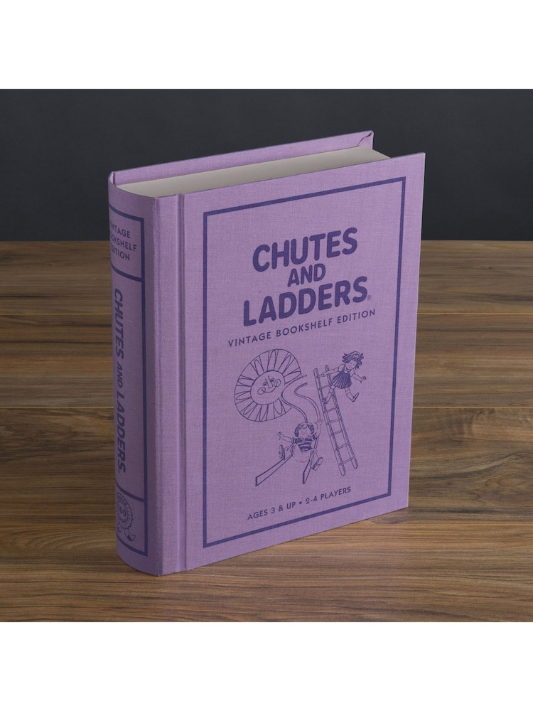 WS Games Lilac Chutes and Ladders Vintage Bookshelf Board Game - Image 2 of 6
