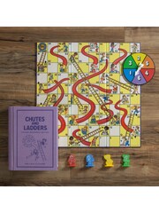 WS Games Lilac Chutes and Ladders Vintage Bookshelf Board Game - Image 3 of 6