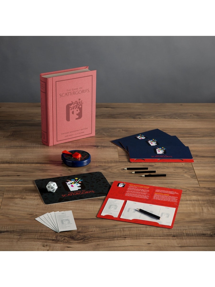 WS Games Pink/Red Scattergories Vintage Bookshelf Board Game - Image 8 of 8