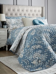 Laura Ashley Dusky Seaspray Marlbrook Quilted Bedspread - Image 1 of 5