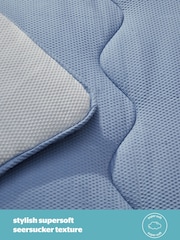 Silentnight Seersucker Coverless Duvet And Pillowcase Set - Image 4 of 10
