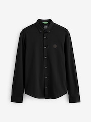 BOSS Black Motion Jersey Stretch Oxford 100% Cotton Shirt - Image 4 of 4