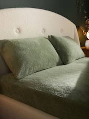Silentnight Sage Teddy Fleece Fitted Sheet - Image 1 of 7