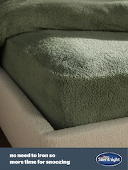 Silentnight Sage Teddy Fleece Fitted Sheet - Image 4 of 7
