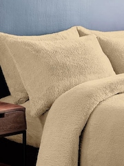 Silentnight Natural Teddy Fleece Duvet Set - Image 1 of 7