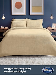 Silentnight Natural Teddy Fleece Duvet Set - Image 2 of 7