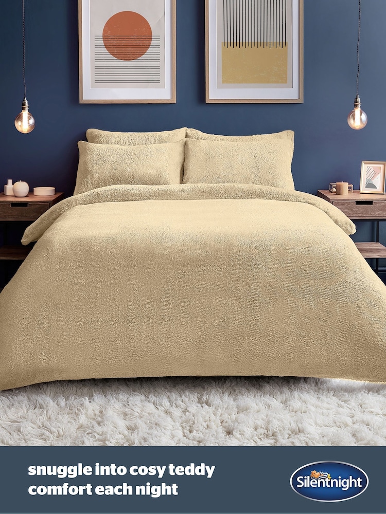 Silentnight Natural Teddy Fleece Duvet Set - Image 2 of 7