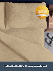 Silentnight Natural Teddy Fleece Duvet Set - Image 5 of 7