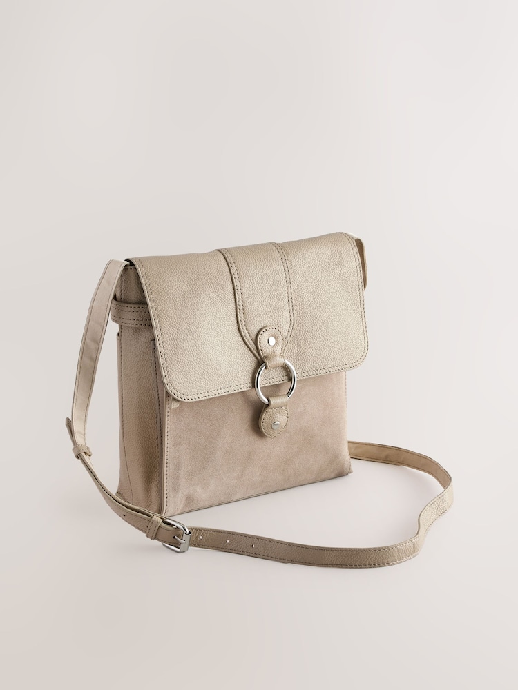 Stone Leather Messenger Bag - Image 4 of 8