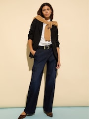 Baukjen Blue Wide Leg Cargo Jeans - Image 1 of 5