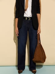 Baukjen Blue Wide Leg Cargo Jeans - Image 2 of 5