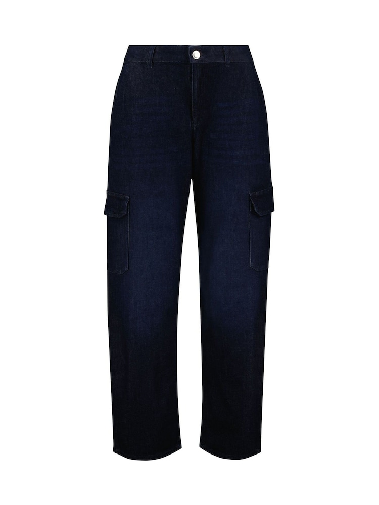 Baukjen Blue Wide Leg Cargo Jeans - Image 5 of 5