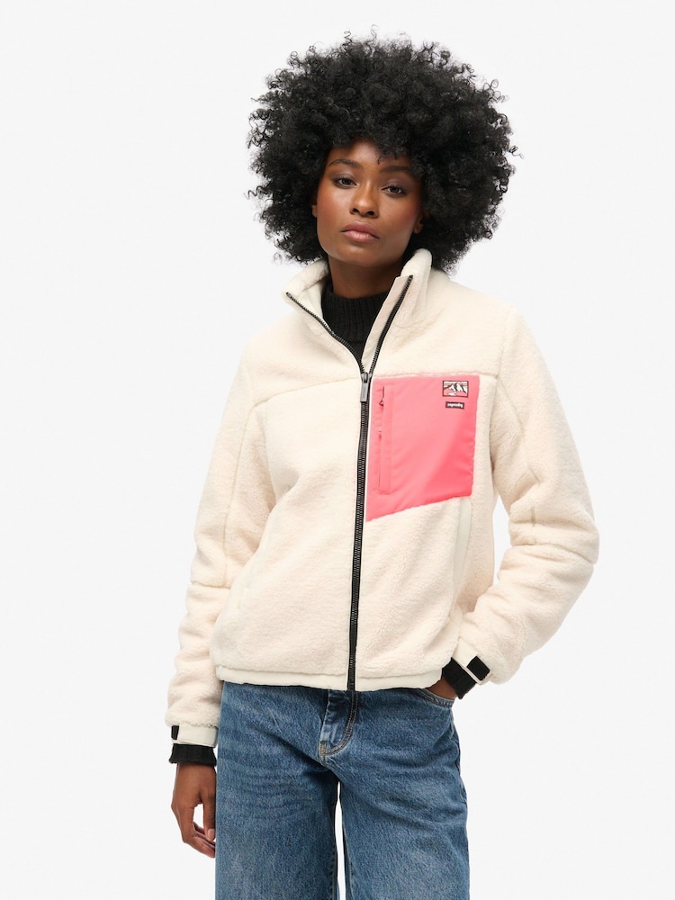 Chaqueta de borreguito sin capucha de Superdry - Imagen 1 de 4 Chaqueta de borreguito sin capucha de Superdry - Imagen 1 de 4