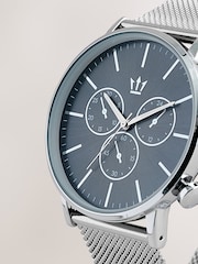 Silver Metal Mesh Strap Watch - Image 3 of 3