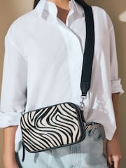 Zebra - Kameratasche aus Leder - Bild 1 von 9