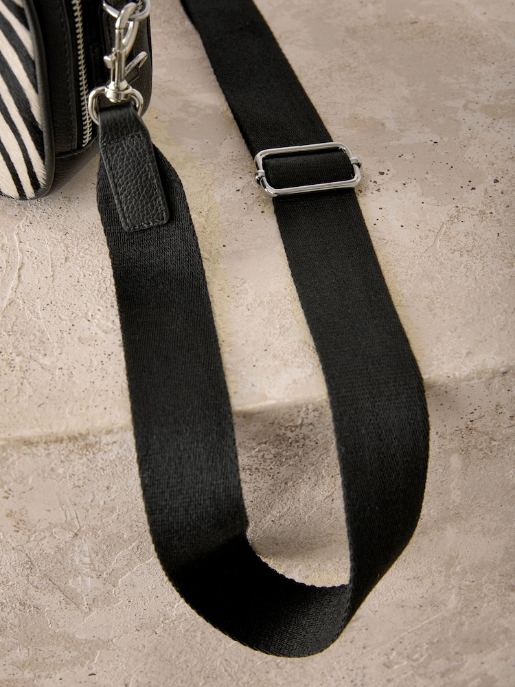 Zebra Leather Camera Bag - Image 7 of 9