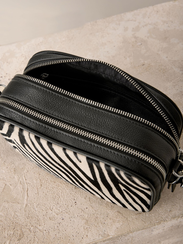 Zebra - Kameratasche aus Leder - Bild 9 von 9