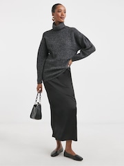 JD Williams Grey Roll Neck Tunic - Image 2 of 4